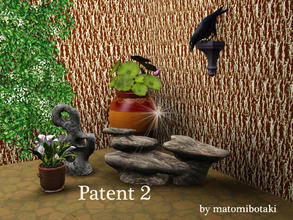Sims 3 — Patent 2 by matomibotaki — Abstract pattern in 2 brown shades, 2 channel, to find under Carpet/Rug.