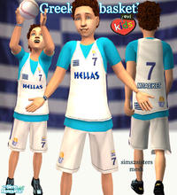 Sims 2 — evi's Greek Basketball - 2 by evi — Everyday outfits for boys, with the National Greek Basketball's Colors