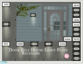 Sims 2 — DoorBell House Light Plate Re #479217 by DOT — 