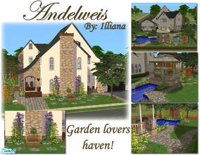 Sims 2 — Andelweis - 3 Bed Traditional by Illiana — Beautiful home includes pool, fish stocked pond, gazebo, swing,