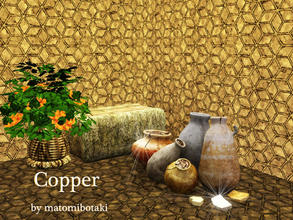 Sims 3 — Copper by matomibotaki —  Stone or pavement pattern in brown, light orange and beige,, 3 channel, to find under