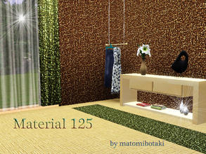 Sims 3 — Material 125 by matomibotaki — Carpet pattern in red, yellow and white, 3 channel, to find under Carpet/Rug.