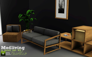 Sims 3 — Modliving by Newtlco by Newtlco — A mini set by me.I tried to make a harmony with the loveseat and the living
