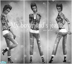 Sims 2 — Boyfriend\'s Jeans MESH by K@ — Boyfriend\'s Jeans MESH