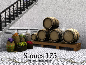 Sims 3 — Stones 175 by matomibotaki — Fine stucco pattern in brown, dark and light grey, 3 channel, to find under Masonry