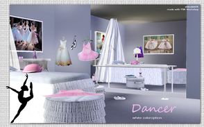 Sims 3 — SingleBrassbedroom - Dancer by ShinoKCR — Continuing with the Brassbedroom adding the Singlebed and Bedcover,