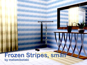 Sims 3 — Frozen Stripes small by matomibotaki — Geometric pattern in 2 blue shades and light grey color, 3 channel, to