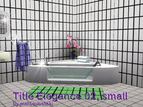 Sims 3 — Title Elegance 02 small by matomibotaki — Strucctural title pattern in black, grey and white, 3 channel, to find