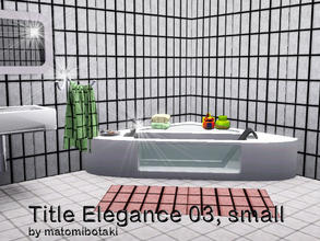 Sims 3 — Title Elegance 03 small by matomibotaki — Strucctural title pattern in 2 grey shades and white, 3 channel, to