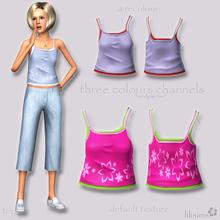 Sims 3 — Girly & Sporty Double Top For Elders by sosliliom — everyday ~ sleepwear ~ atlethic ~ If You'd like it the
