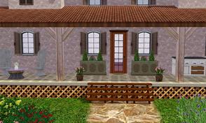Sims 3 — Colonne western Double by dyokabb — By Dyokabb for TSR Vertices = 786 , Facettes = 474