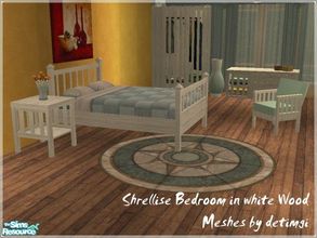 Sims 2 — Shrellise Bedroom in distressed White by mky1374 — detimgi\'s Shrellise Bedroom has a wonderful simple style and