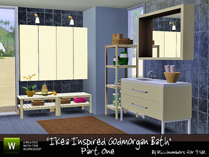 Sims 3 — Ikea Inspired Godmorgan Bath One by TheNumbersWoman — Inspired by Ikea, cheap by design this is part one of the