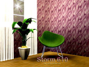 Sims 3 — Storm 610 by matomibotaki — 3 channel pattern in pink, dark purple and beige, to find under Abstract.