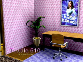 Sims 3 — Textile 610 by matomibotaki — 3 channel pattern, two red shades and light rosy, to find under Carpet/Rugs.