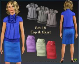 Sims 3 — 18  skirt By Glamurita by Glamurita — recolorable,3 colors included mesh by Liana