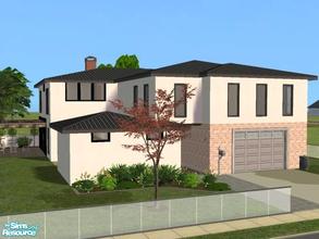 Sims 2 — Sieste House by KiduJoJole — Residential Lotsize: 3x3 Price: 82 709 4 bedrooms, 4 bathrooms, office, livingroom,
