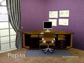 Sims 3 — Pepita by matomibotaki — Abstract pattern in 2 channel, purple and rosy, to find under Abstract.