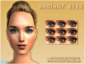 Sims 2 — Radiant Eyes by elmazzz — -Sparkling eyes in 9 different colors!
