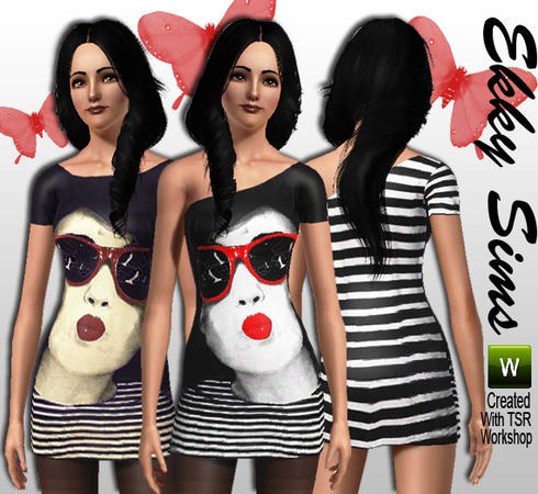 Sims 3 — Slash Sunny Kiss Dress by Ekky_Sims — 2 Different styles are included