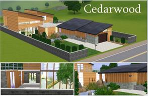 Sims 3 — Cedarwood by Midnight222 — Step into this modern 2 storey home and be swept away by its warm interior. 3