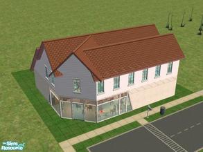 Sims 2 — The corner coffee shop by redpandacub — This is the second building i\'ve made. And this is a special one