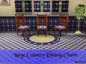 Sims 3 — Large Country Dining Chair by lisa9999 — A country dining chair. Lisa9999 TSRAA