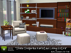 Sims 3 — Ikea Inspired Karlstad Extras by TheNumbersWoman — Inspired by Ikea, this set is an &amp;quot;Add