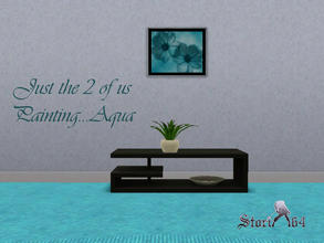 Sims 3 — JustThe2ofUsPortrait_Aqua by stori_64 — JustThe2ofUsPortrait_Aqua