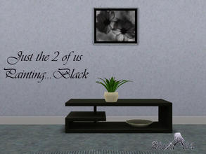 Sims 3 — JustThe2ofUsPortrait_Black by stori_64 — JustThe2ofUsPortrait_Black