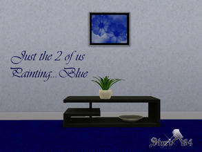 Sims 3 — JustThe2ofUsPortrait_Blue by stori_64 — JustThe2ofUsPortrait_Blue