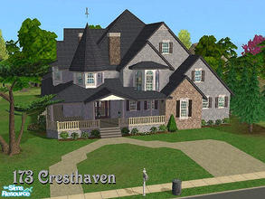 Sims 2 — 173 Cresthaven by hatshepsut — Large victorian home with complex roof design that nearly killed me! Gable