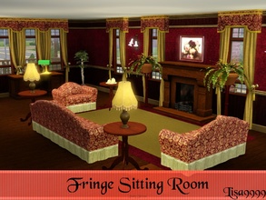 Sims 3 — Comfy Fringe Sitting Room by lisa9999 — A finged victorian living room set.