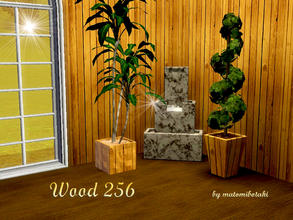 Sims 3 — Wood 256 by matomibotaki — Vertical wooden pattern in brown, orange and beige, 3 channel , to find under Wood.
