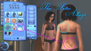 Sims 3 — Thai Tattoo Set#1 by Alkaizer by Alkaizerth — This is the set of Thai tattoo. There are 4 tattoos in this set.