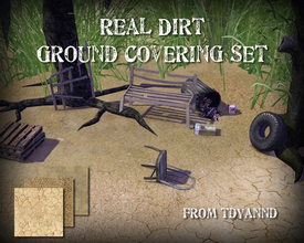 Sims 3 — Real Dirt Ground Covering Set by tdyannd — A set of three realistic AND seamless ground coverings for that