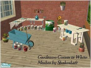 Sims 2 — Gardeners Corner in White by mky1374 — Meshes by Shakeshaft
