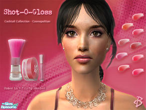 Sims 2 — Shot-O-Gloss by elmazzz — Cosmopolitan lip glazes in a shimmering hue that's bursting with flirty, fruity
