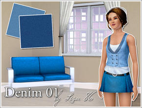 Sims 3 — Denim 01 by Lisa 86 — Denim fabric by Lisa 86 at TSR