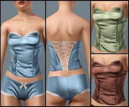 Sims 3 — JP150 Satin Corset by juttaponath — Silk corset for adults and young adults.