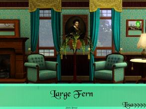 Sims 3 — Large Fern Stand by lisa9999 — Plant fern large on stand. Lisa9999 TSRAA