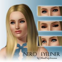 Sims 3 — Nero Eyeliner by MissDaydreams — Nero Eyeliner is simple but classy upper eyelid eyeliner. Your sim can wear it