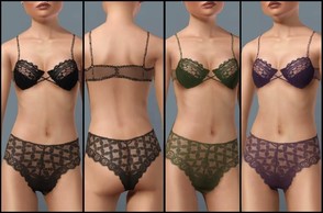 Sims 3 — JPSet49 Lace Underwear by juttaponath — Lace underwear for teens.