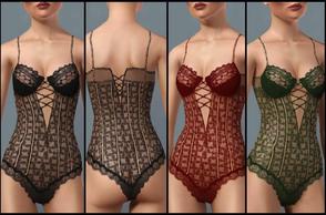 Sims 3 — JP166 Lace Body by juttaponath — Lace body for adults and young adults.