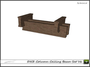 Sims 3 — DNZ Column Ceiling Beam Set V6 by denizzo_ist — 2 recolorable parts and 2 variations I wish you like it ;)