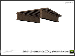 Sims 3 — DNZ Column Ceiling Beam Set V4 by denizzo_ist — 2 recolorable parts and 2 variations I wish you like it ;)