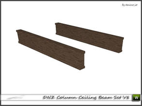 Sims 3 — DNZ Column Ceiling Beam Set V8 by denizzo_ist — 2 recolorable parts and 2 variations I wish you like it ;)