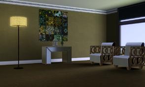 Sims 3 — 3DLIS Big Canvas Cobalt Mosaic by eddielle — 3DL Imperio Sim Big Canvas Cobalt Mosaic art by John Douglas. This