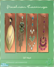 Sims 2 — Fashion Earrings [SET No4] by elmazzz — -This set includes 4 unique and fun fashion earrings. The set is the