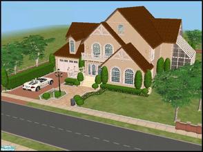 Sims 2 — 80 Rhinesfield - unfurnished by Enhlee — Luxurious house on two floors with large windows, nicely decorated.